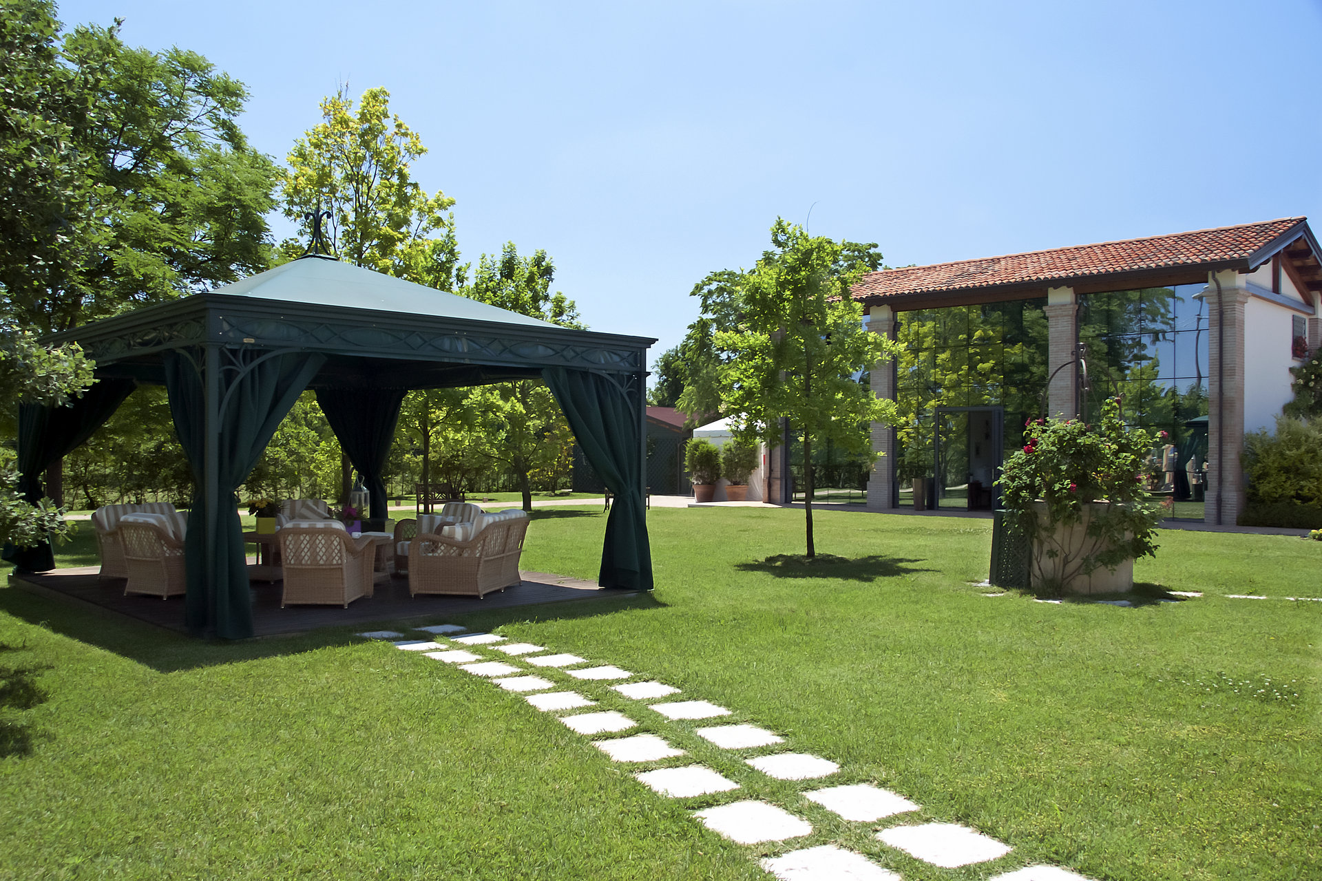 Pavillon Garten Terrasse